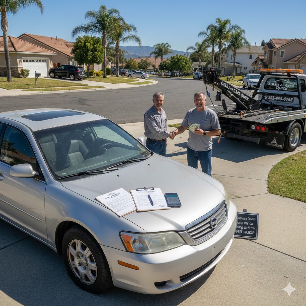 selling a non-running vehicle Menifee checklist